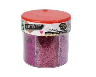 Glitter 6 culori 6.5*6.5cm  - roz, rosu, violet 