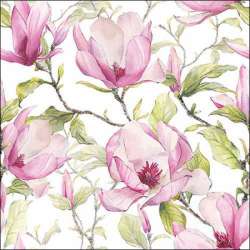 Servetel decor 33*33cm - blooming magnolia