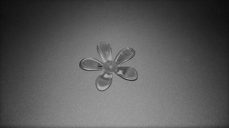 Charm metalic 2cm - floare