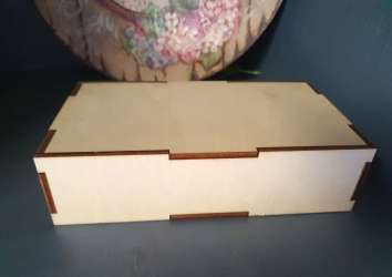 Cutie pentru poza si USB, din placaj lemn 19*5*10cm