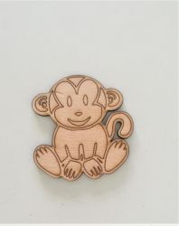 Figura din placaj lemn de 8*7cm - maimuță