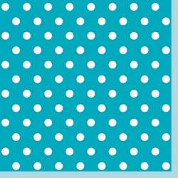 Servetel decor 33*33cm - blue dots