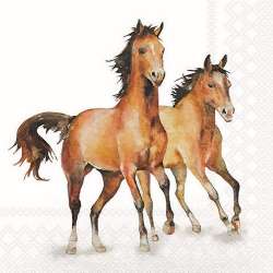Servetel decor 33*33cm - wild horses