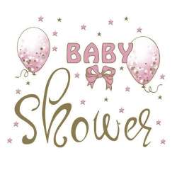 Servetel decor 33*33cm - baby shower pink