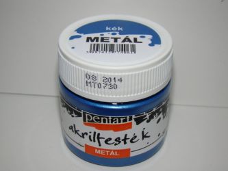  Vopsea acrilica metalizata - pentart - 50 ml - albastru