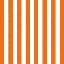 Servetel decor 33*33cm - stripes orange