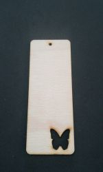 Semn de carte din placaj lemn de 13*5cm - fluturas