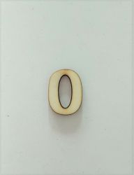 Numarul "0" din placaj lemn de 3cm