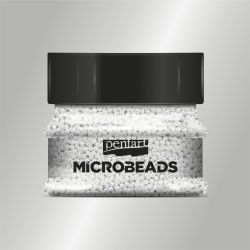 Microbeads - margele din sticla 40gr - alb sidef