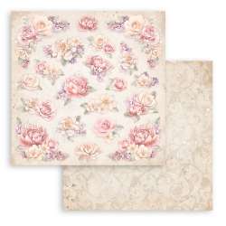 Hartie de scrapbooking 31.5*30cm-Romance Forever floral pattern