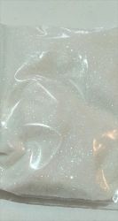 Pudra glitter / sclipici aprox. 50 gr alb - rose argintie
