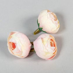 Cap bujor de 3cm - cream roz