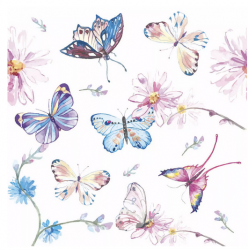 Servetel decor 33*33cm - butterflies