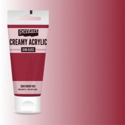 Creamy Acrylic 60ml, semi-gloss - cherry red