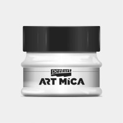 Art Mica - Pigment pudra perlat, 9gr - alb perlat