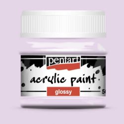 Vopsea acrilica mata - 50 ml - Pentart - Violet pastel