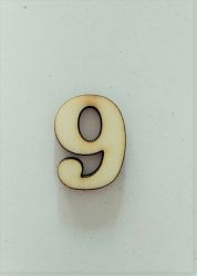Numarul "9" din placaj lemn de 3cm