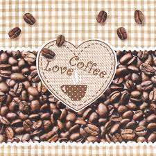 Servetel decor 33*33cm - coffee love