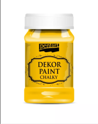 Dekor Soft CHALK Paint de 100ml - galben de soare