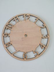 cadran ceas din placaj lemn de 20cm