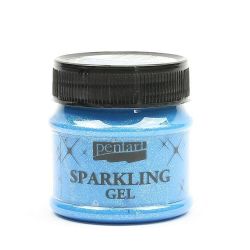 Sparkling gel 50ml - albastru argint