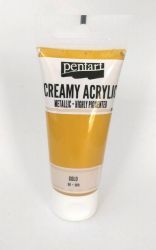 Creamy Acrylic 60ml metalic - aur