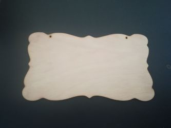 Tablita din lemn placaj 22.5*12.5cm