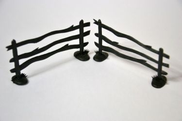 Gard plastic negru petru decor 4*8cm