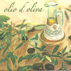 Servetel decor 33*33cm - Olia d oliva