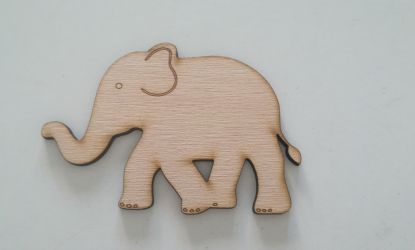Figura din placaj lemn de 8*11.5cm - elefant