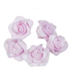 Set de 5 trandafiri din polifoam de 3cm - violet