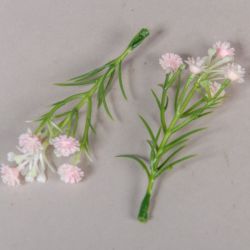 Floricica din platic pentru decor  de 9cm - roz