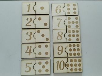 Puzzle cu cifre de 4,5*9cm