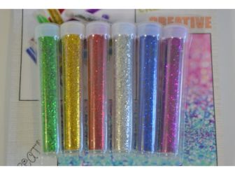 Set de 6 glittere / sclipici in diferite culori