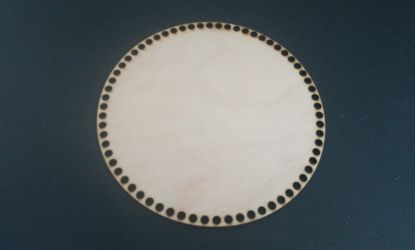 Forma rotunde placaj de 20cm, gaurit pentru broderie