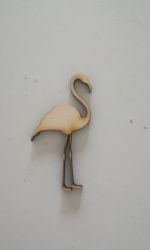 Figurina din lemn - flamingo de 6cm