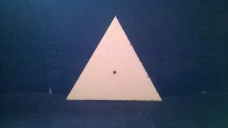 Cadran ceas din MDF triunghiular