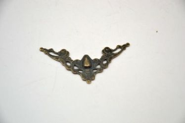 Coltar metalic, bronz - 4x4cm