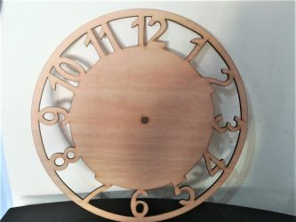 Cadran ceas din placaj lemn 30 cm