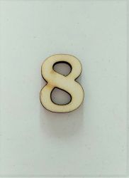 Numarul "8" din placaj lemn de 3cm