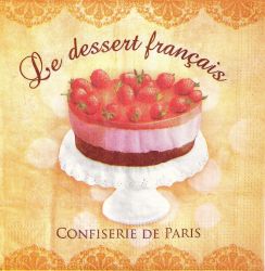 Servetel decorativ - le dessert francais