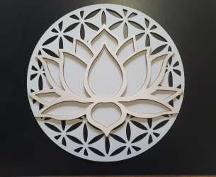 Decor perete 35cm diamteru - Lotus