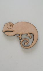 Figura din placaj lemn de 8*11cm - Gecko