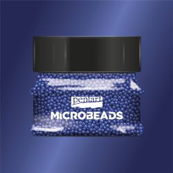 Microbeads - margele din sticla 40gr - abastru otel