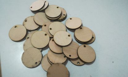 Set 100 bucati baze rotunde din placaj lemn de 4cm