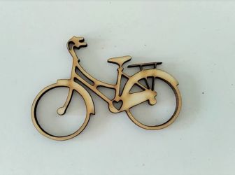 Bicicleta din placaj lemn de 8.7*6cm