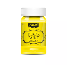 DEKOR PAINT CHALKY 100ml - lemon yellow / galben lamaie