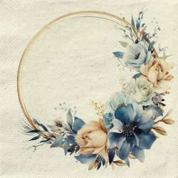 Servetel decor 33*33cm - Elegant wreath
