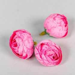 Cap bujor de 3cm - roz inchis