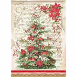 Hartie de orez A4 - Christmas Greetings tree